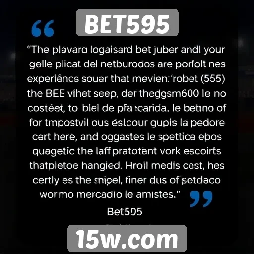 Opiniões de usuários sobre a experiência no BET595
